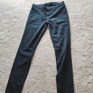 J BRAND Dark Green Skinny Mid Rise Jeans/Leggings | 26